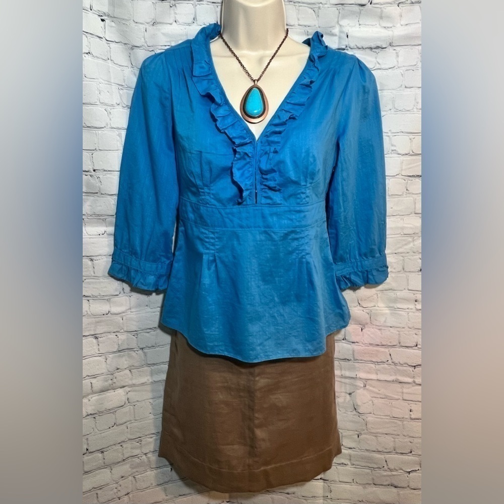 Banana Republic Linen Skirt Khaki Size 0